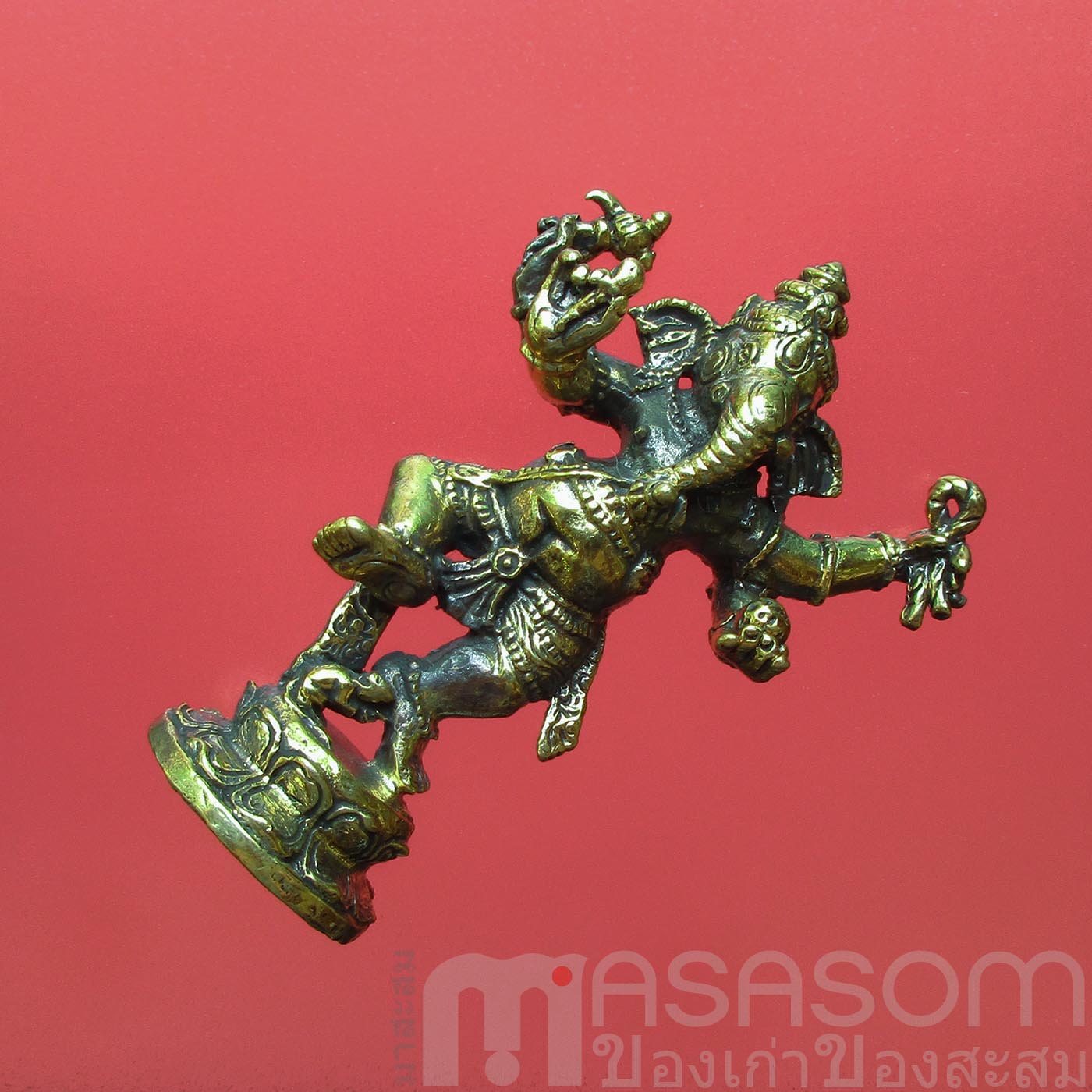 พระพิฆเนศทองเหลืองปางร่ายรำ