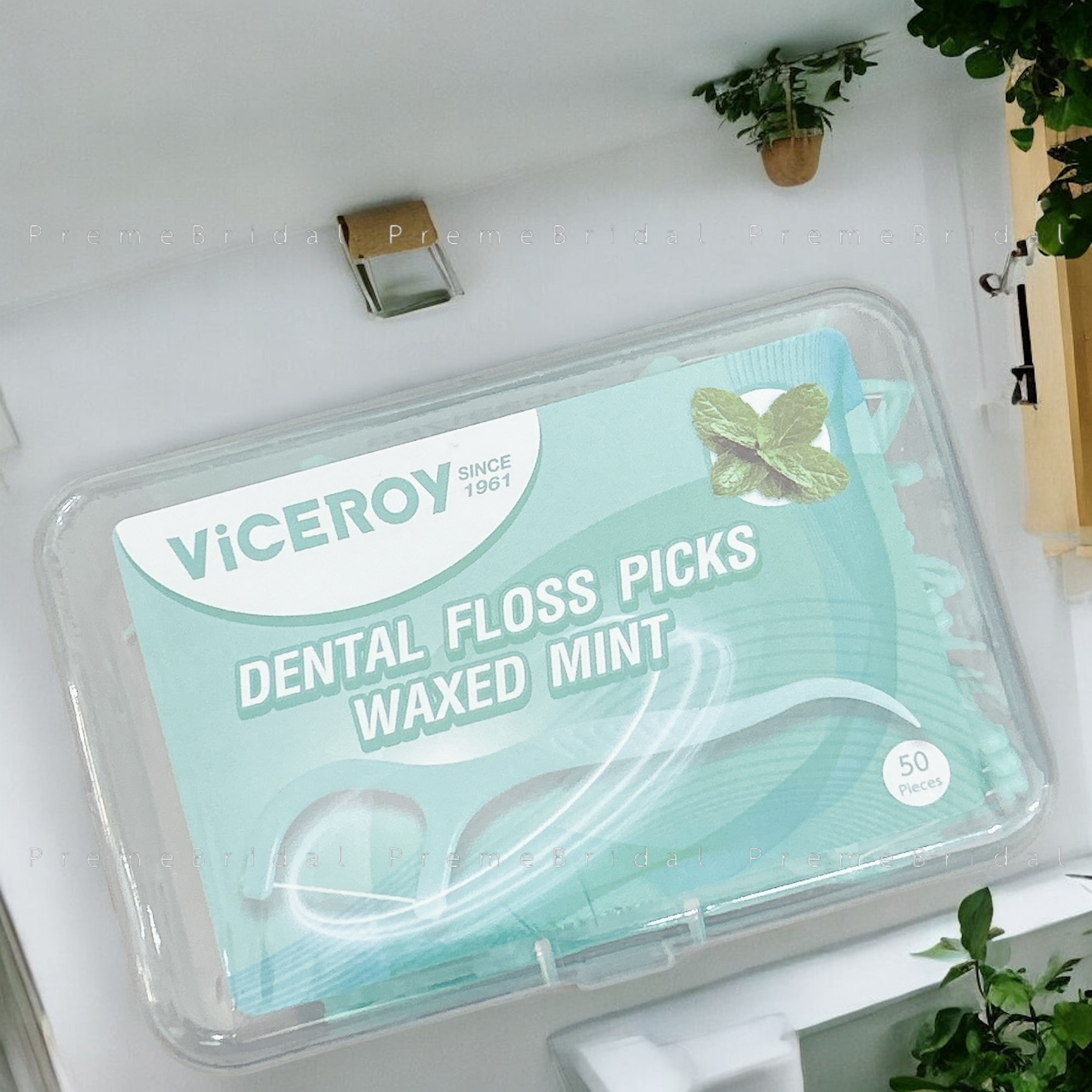 🦷 Viceroy Dental Floss Picks | ไหมขัดฟันแบบด้าม 50 ชิ้น 🧼✨ สะอาดล้ำลึก ดูแลเหงือก – พกง่าย ใช้สะดวก 💚