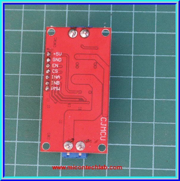 1x บอร์ดขับมอเตอร์ VNH2SP30 H-Bridge DC Motor 30A