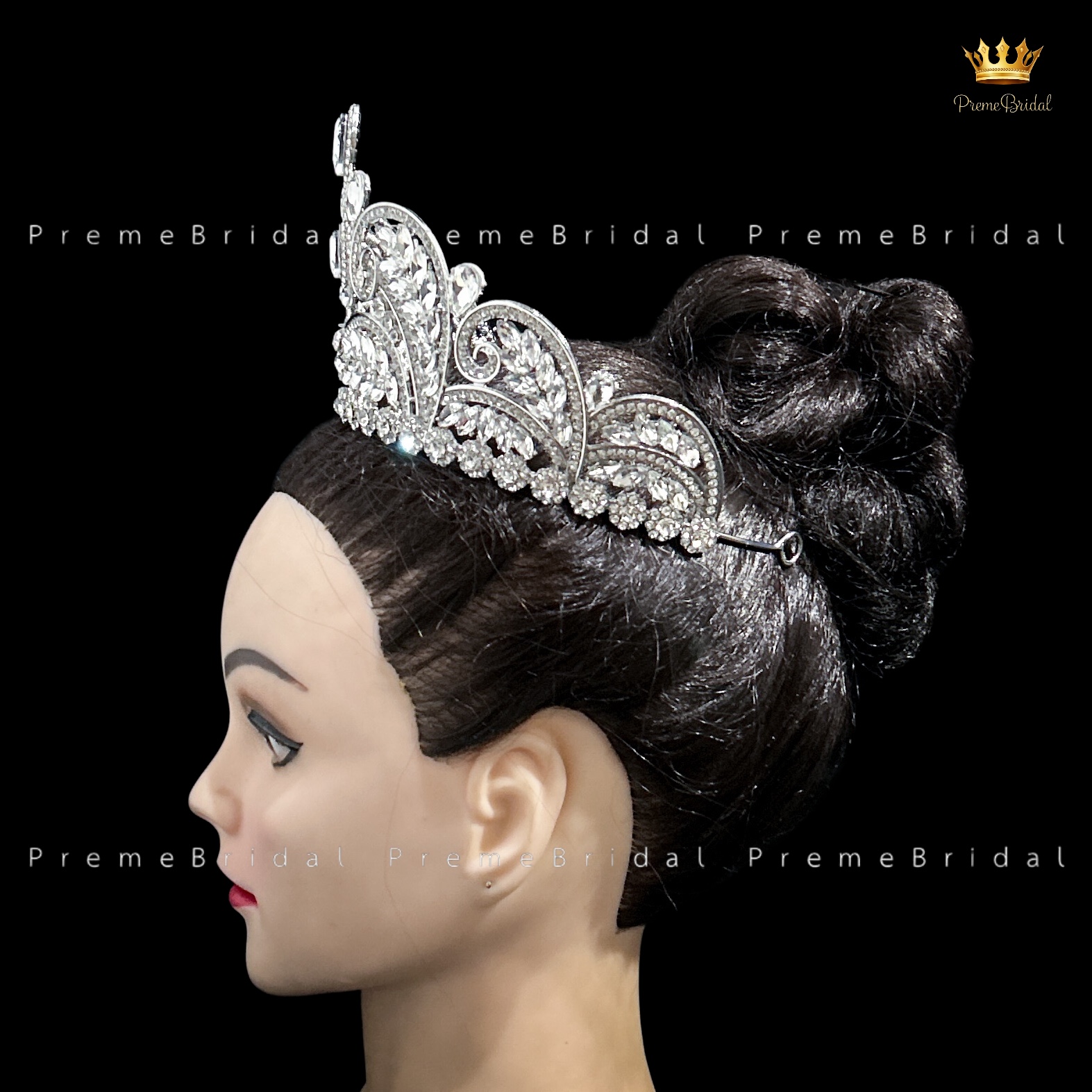 (พร้อมส่ง) เทียร่า 412 มงกุฎนางงาม ครึ่งหัว งานสวย ปราณีต QCเพชรทุกเม็ด สินค้าพร้อมส่งจากไทย