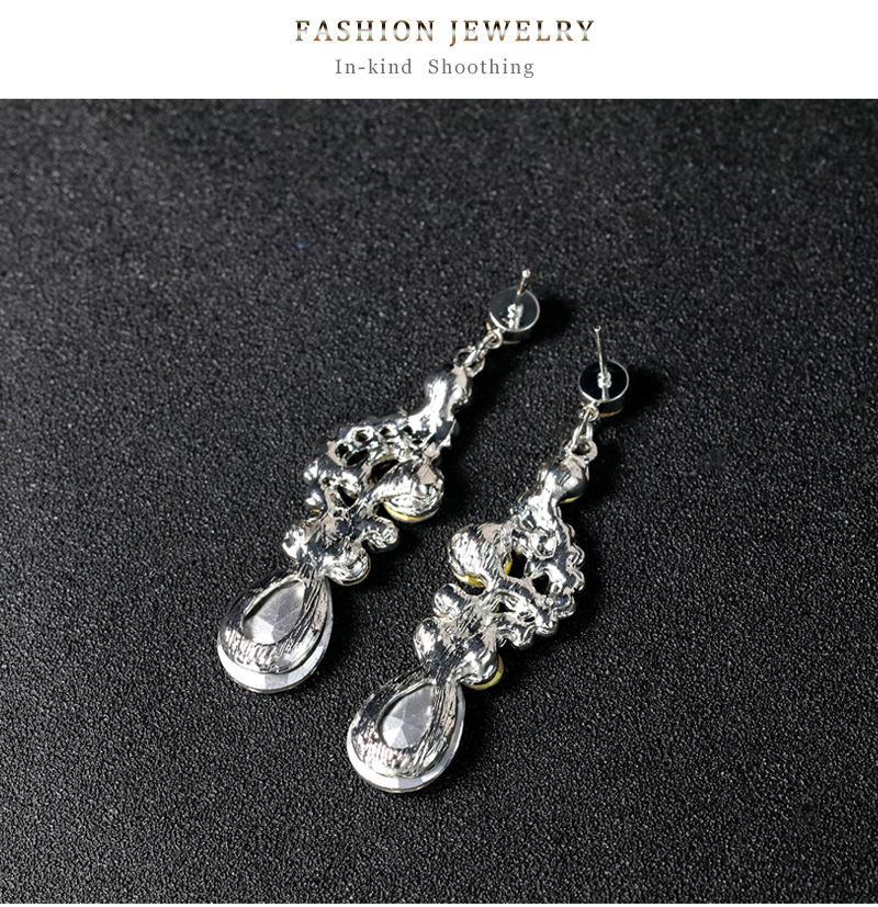 (พร้อมส่ง) สร้อยคอเพชร+ต่างหู 176 (เข็ม)