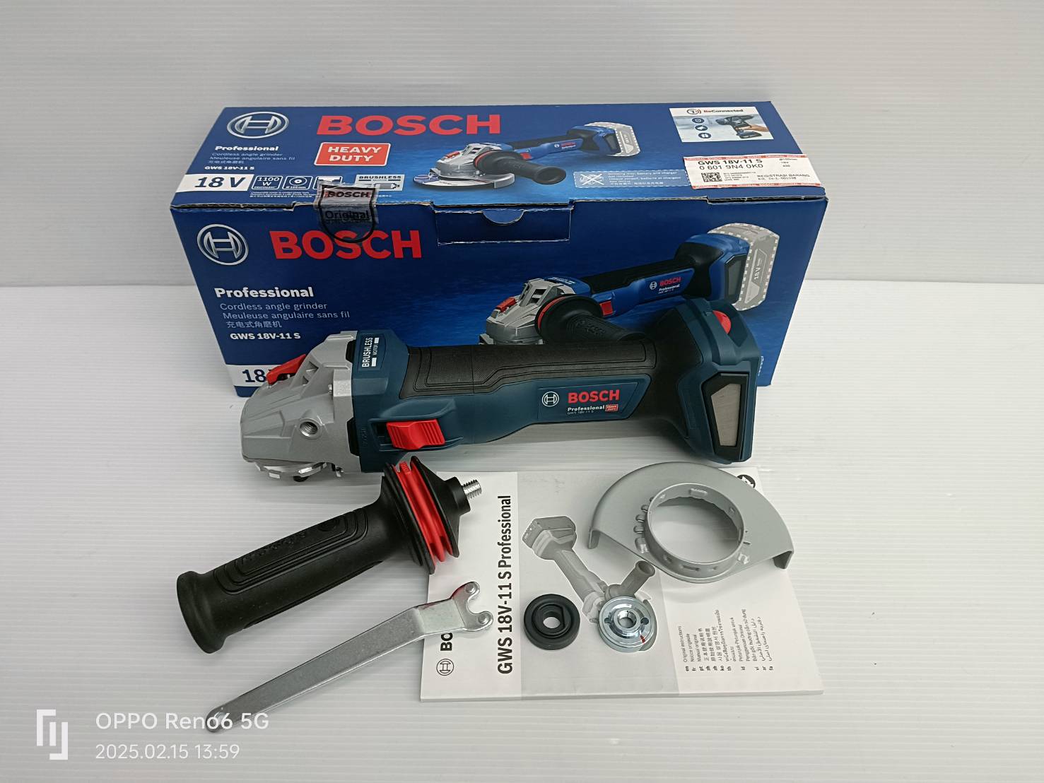 หินเจียร4" 18V GWS18V-11S BOSCH SOLO ปรับรอบได้
