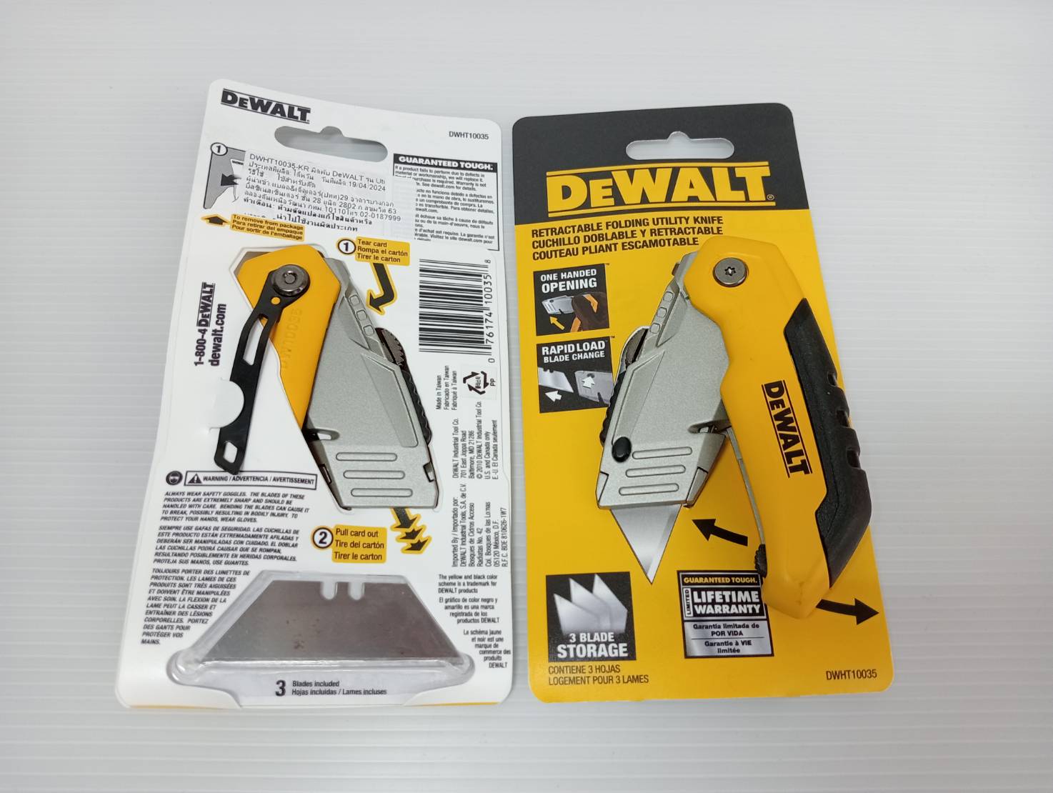 คัตเตอร์พับ UTILITY KNIFE DWHT10035-0 DEWALT