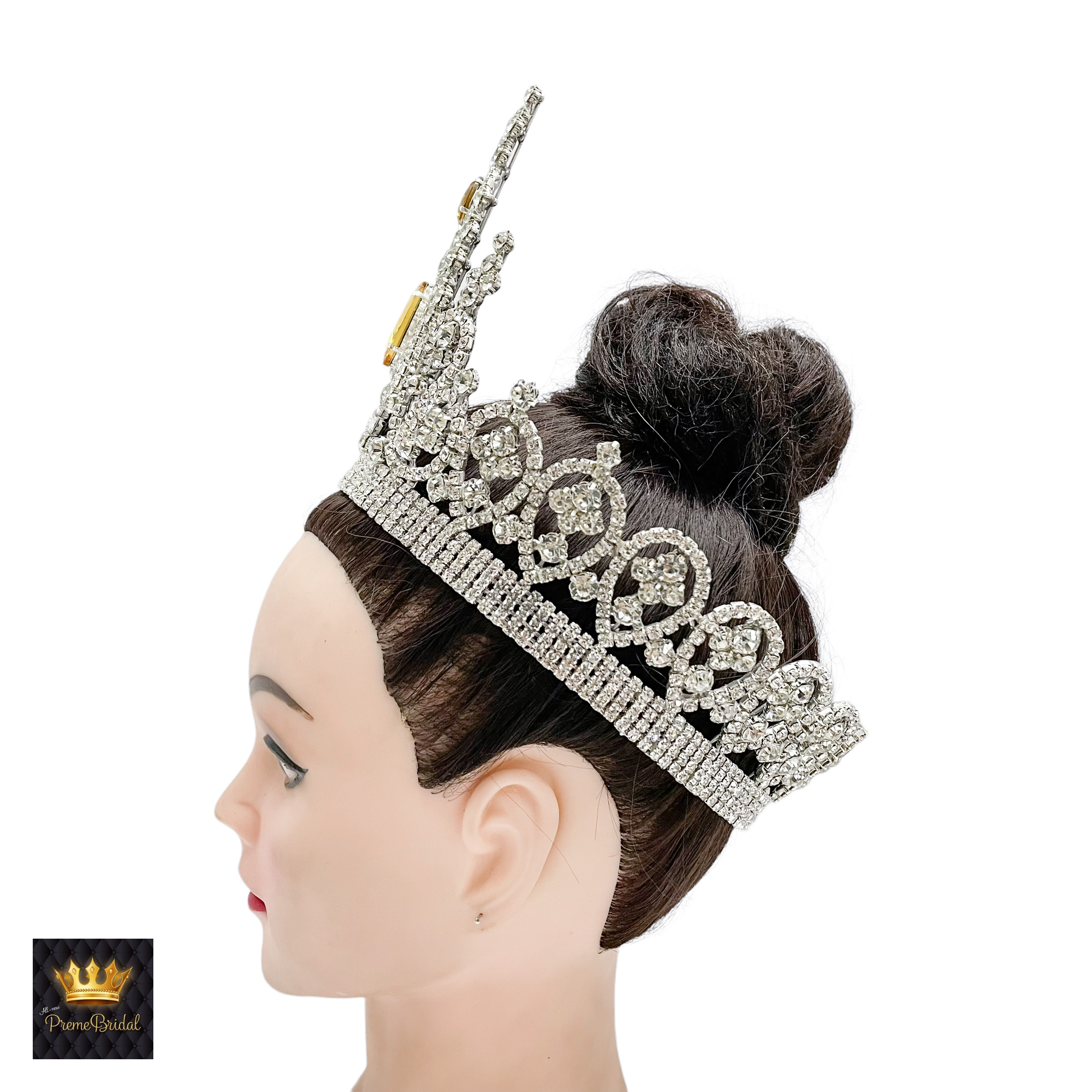 (พร้อมส่งจากไทย) มงกุฏ 107 สีเหลือง มงกุฎนางงาม มงกุฎเพชร มงกุฎประกวด สินค้าพร้อมส่ง ไม่ต้องรอนาน งานพรีเมี่ยม