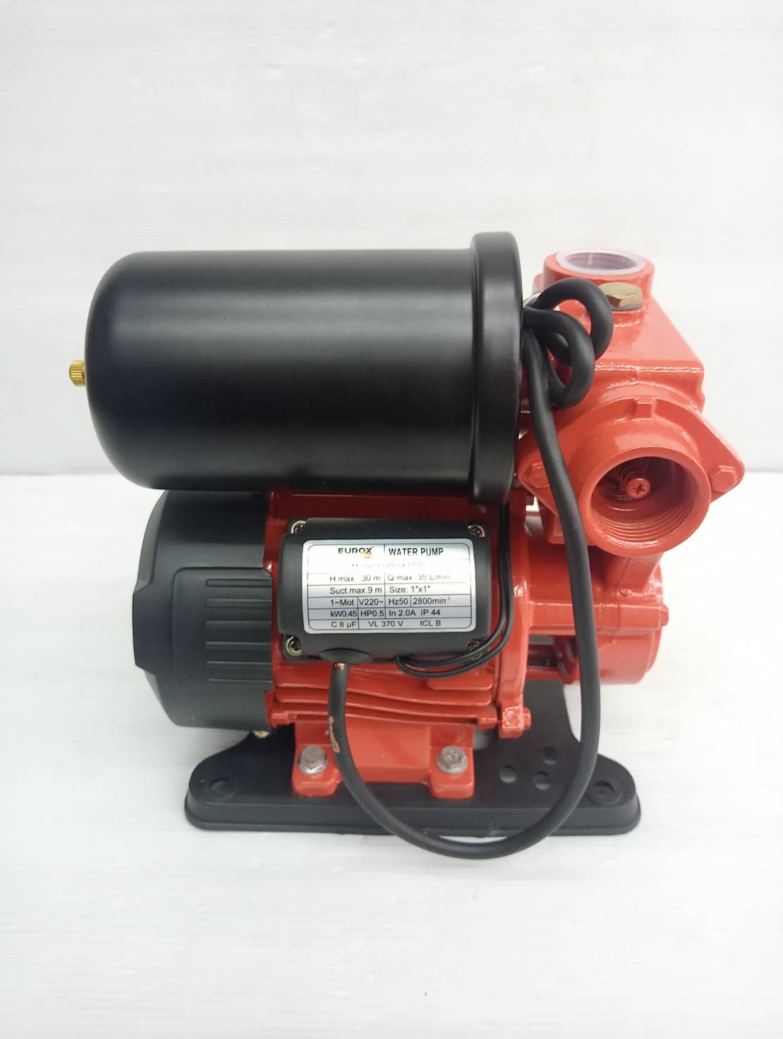 ปั๊มน้ำอัตโนมัติ 1 นิ้ว EUROX 370C (ไม่มีฝาครอบ)