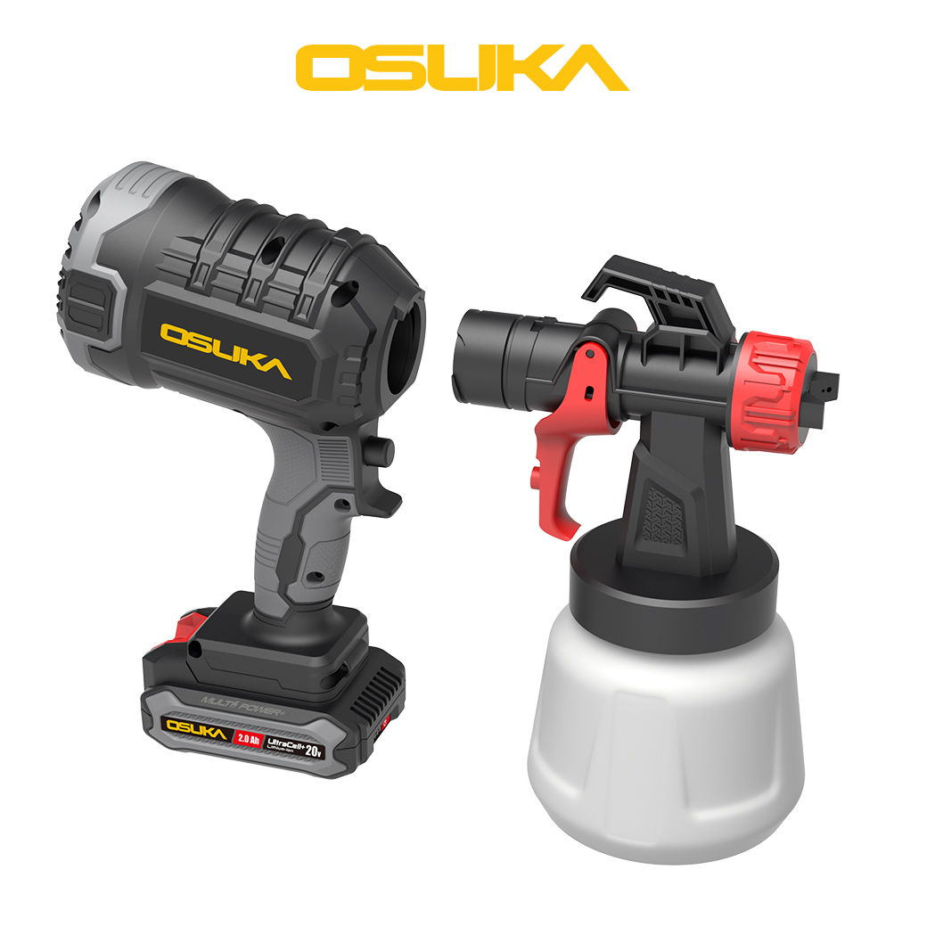 SET A : กาพ่นสีไร้สาย 20V OCSG776+แบต 20V 2.0Ah OCB-202 OSUKA