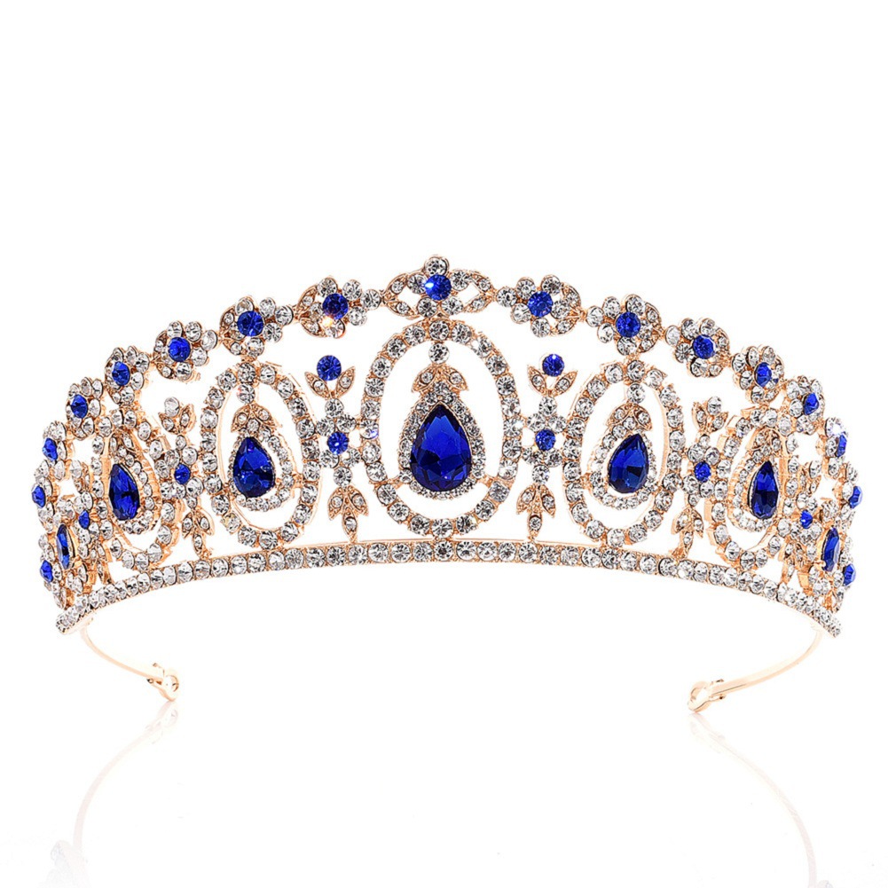 (พร้อมส่ง) เทียร่า 169 น้ำเงิน มงกุฎนางงาม มงกุฎเจ้าหญิง งานสวย ปราณีต QCเพชรทุกเม็ด สินค้าพร้อมส่งจากไทย