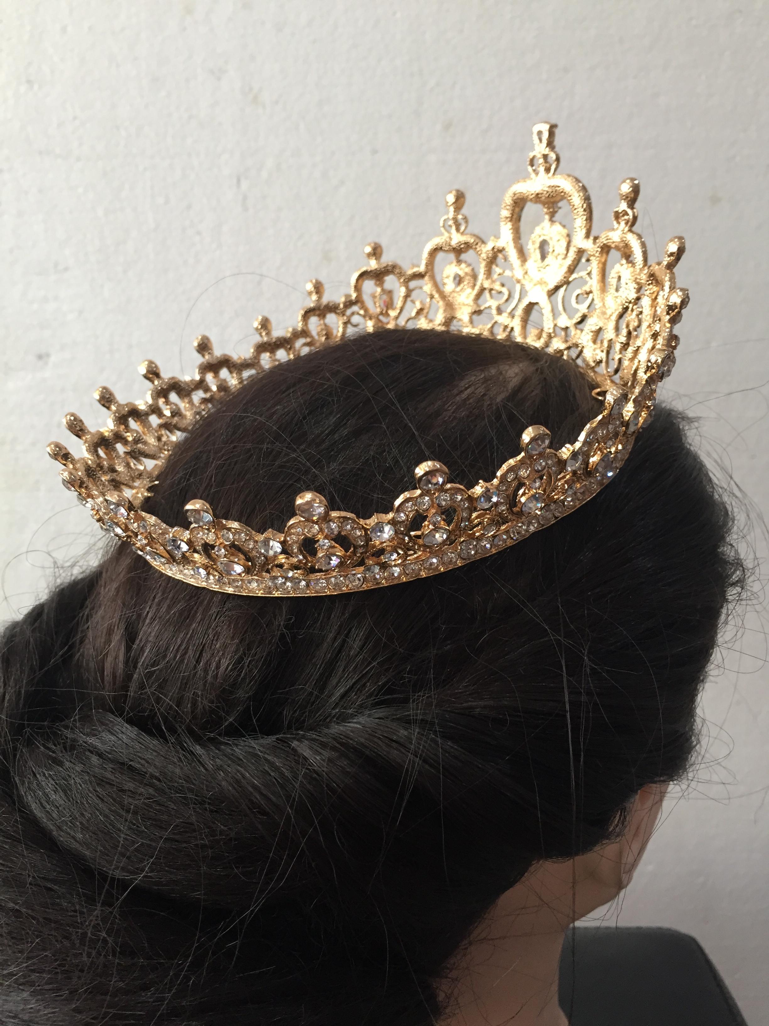 (พร้อมส่ง) มงกุฎ 038 สีทอง