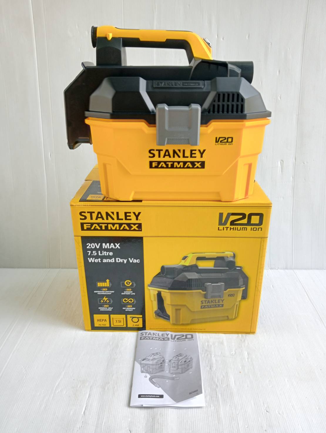 เครื่องดูดฝุ่นไร้สาย20V รุ่น SCV002 STANLEY (เครื่องเปล่า)