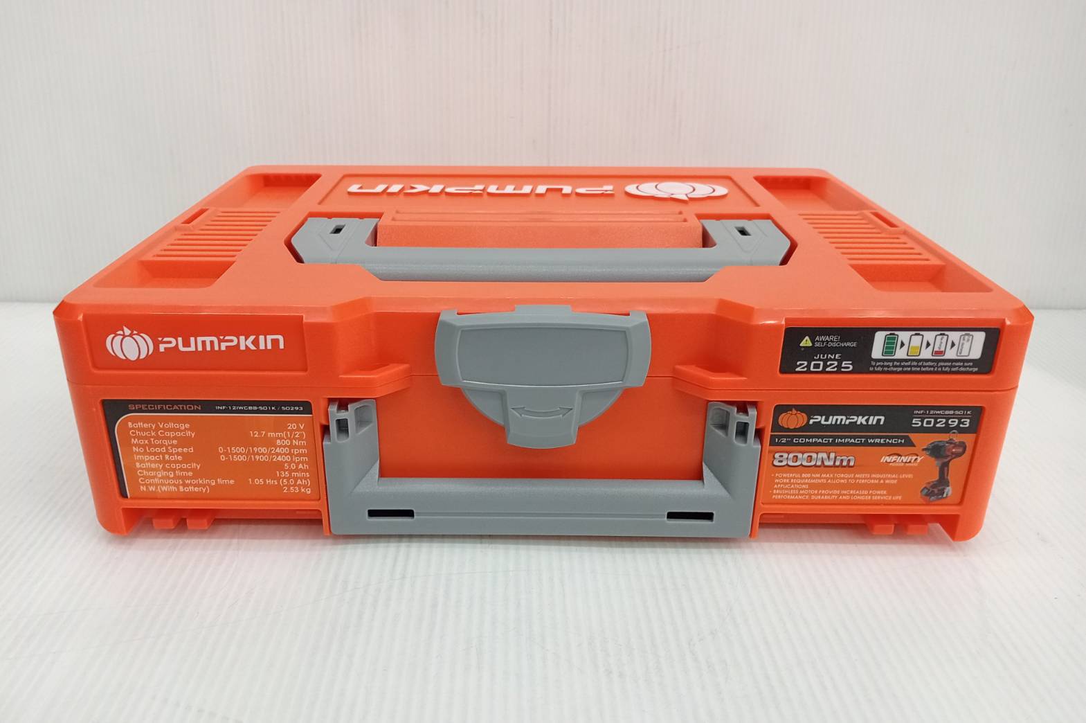 บล็อกแบต800Nm. 1/2 Compact 20V INF-12IWCB8-501K PUMPKIN 50293