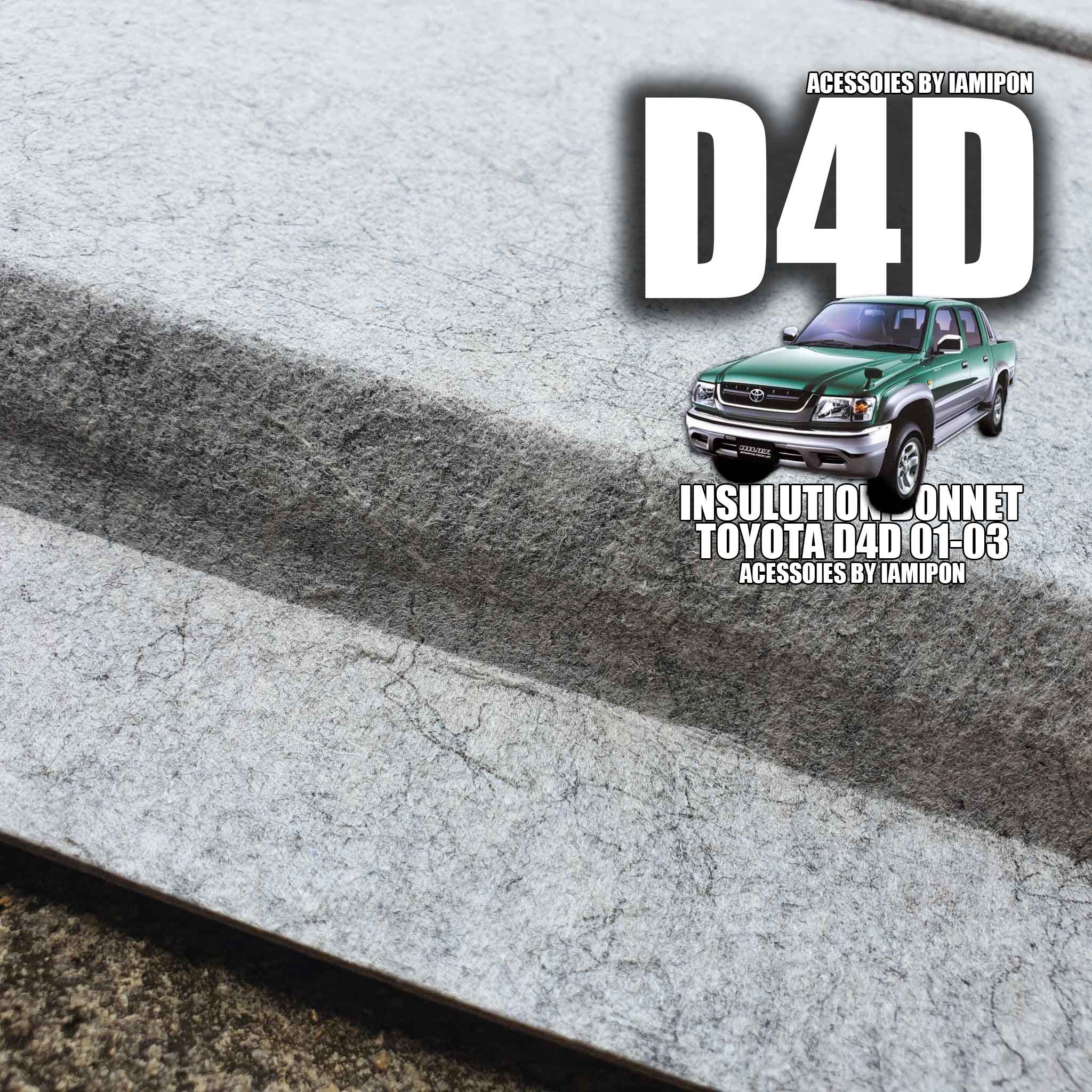 แผ่นกันความร้อนฝากระโปรงหน้าโตโยต้าดีโฟร์ดี 2001-2003 INSULATION BONNET TOYOTA D4D 2001-2003