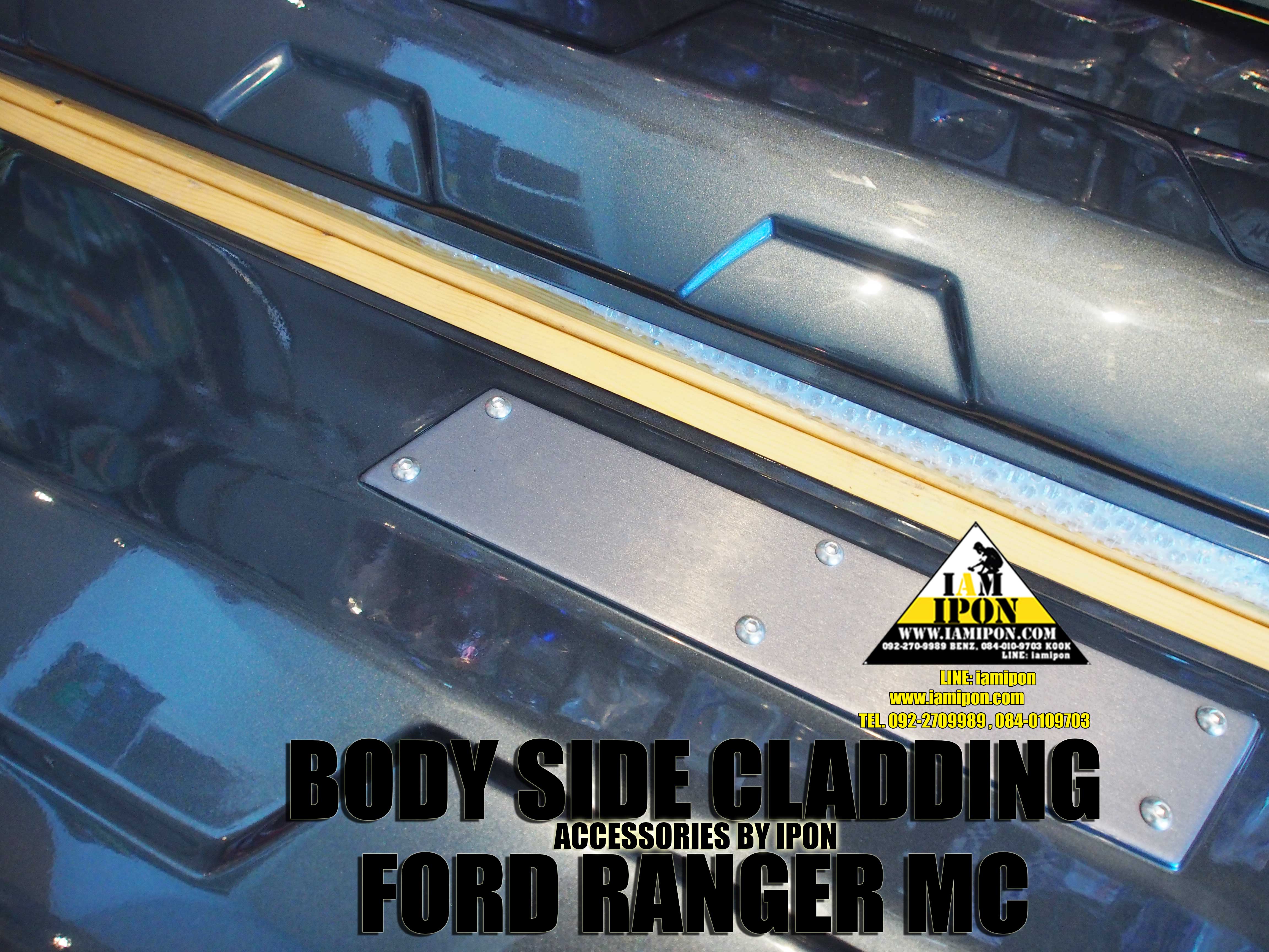 BODY SIDE CLADDING FORD RANGER MC GRAY กาบประตูสีเทาฟอร์ดเรนเจอร์ MC