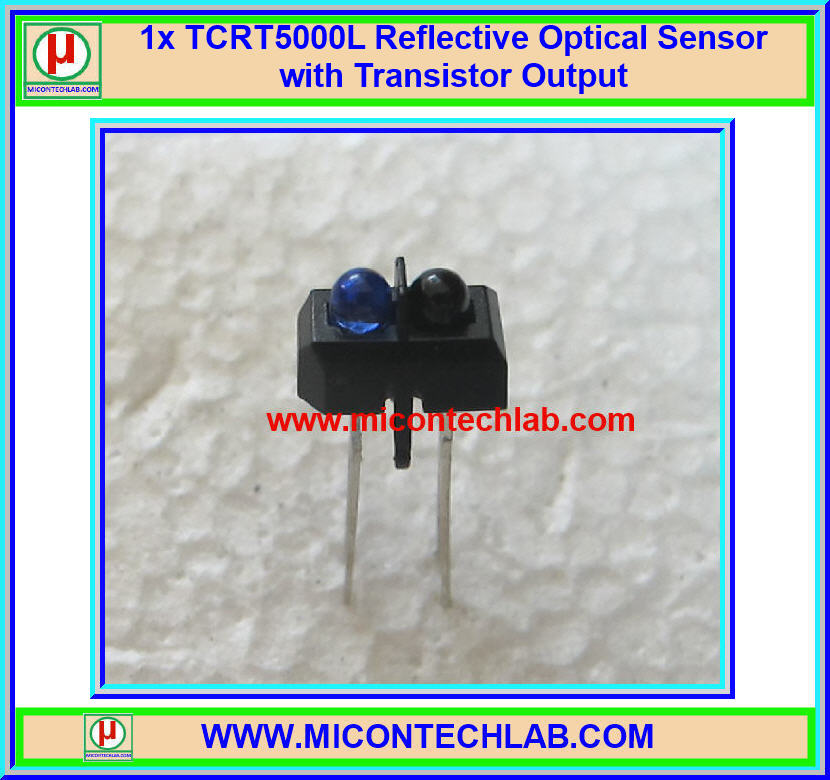 1x TCRT5000L Infrared Reflective Optical Sensor with Transistor Output