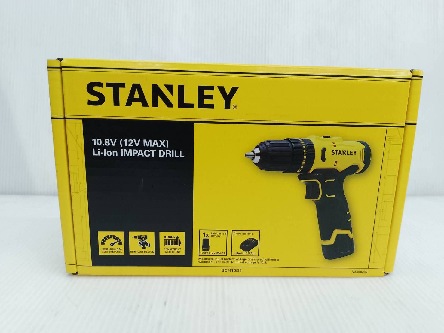 STANLEY รุ่น SCH10D1-B1 สว่านกระแทกไร้สาย 12V Max พร้อมแบตเตอรี่ 2.0AH