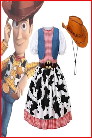 ชุดวู๊ดดี้หญิง / ชุดคาวบอย / ชุดคาวเกิลร์ / ชุด Toys Story