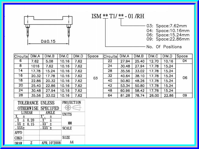 1x IC Socket 18 Pins Round Turned Pin Type Socket 18 pins 7.62mm/0.3 inch Pitch 2.54mm