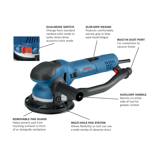 ขัดกระดาษทรายกลม6" GET75-150 BOSCH