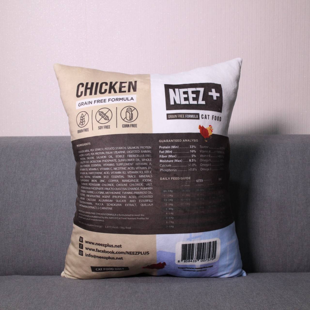 NEEZ+อาหารแมว นีซพลัส เกรนฟรี พรีเมี่ยมสำหรับน้องแมว 🐥สูตรแมวใหญ่ 10 กิโล 1950.- เหมาะกับแมวโต อายุ 4 เดือน-12 ปี (ฟรีส่ง)