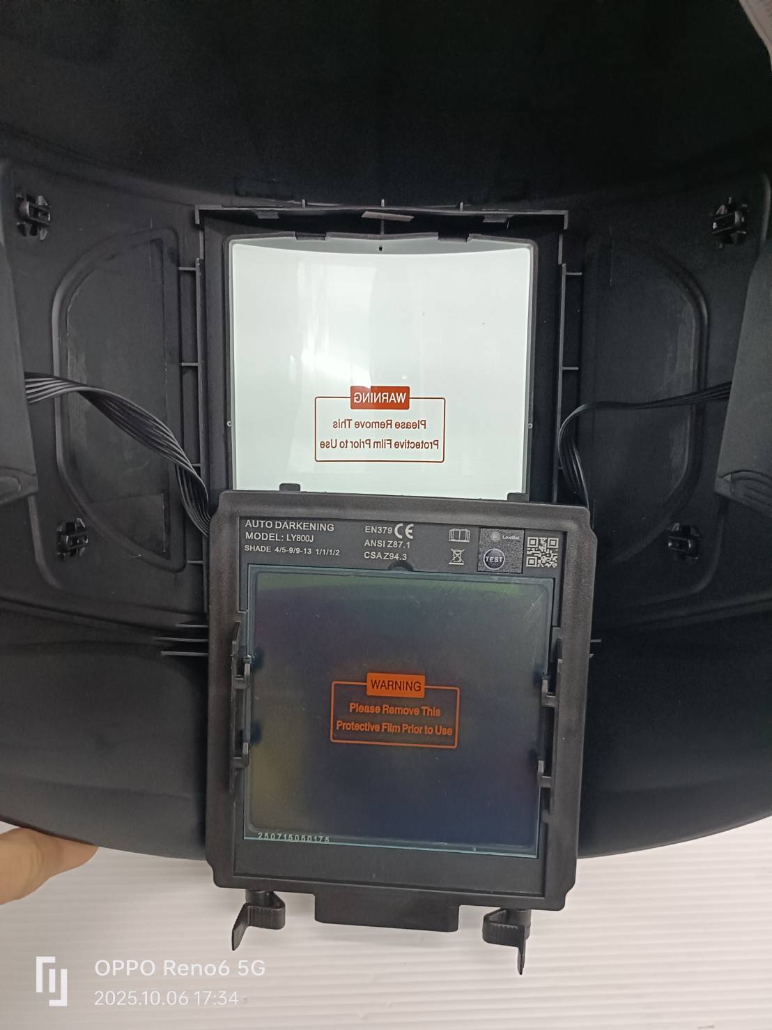 หน้ากากปรับแสงอัตโนมัติ JASIC รุ่น LY800J มีโหมดเครื่องเจียร