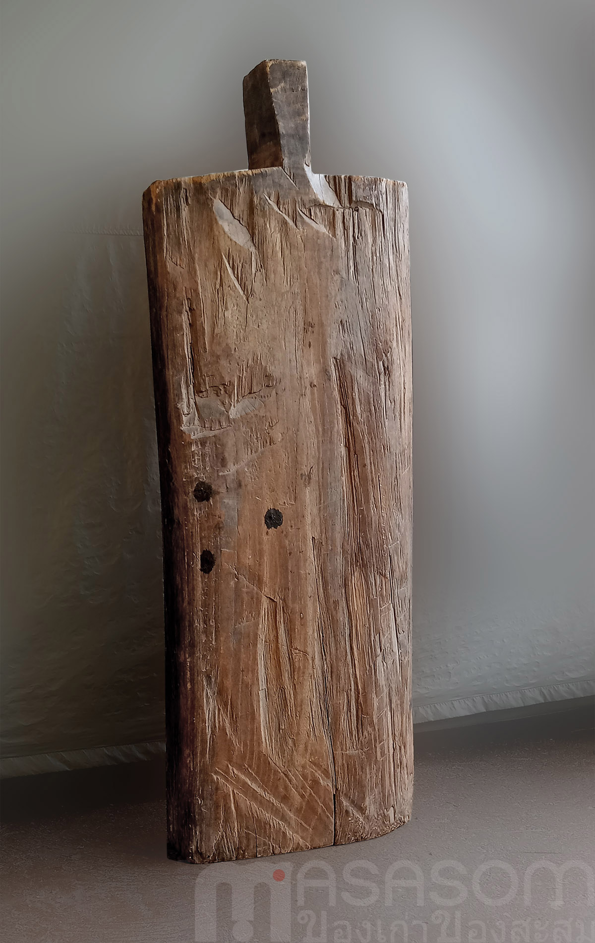 ถาดไม้สักเพ้นท์ลาย