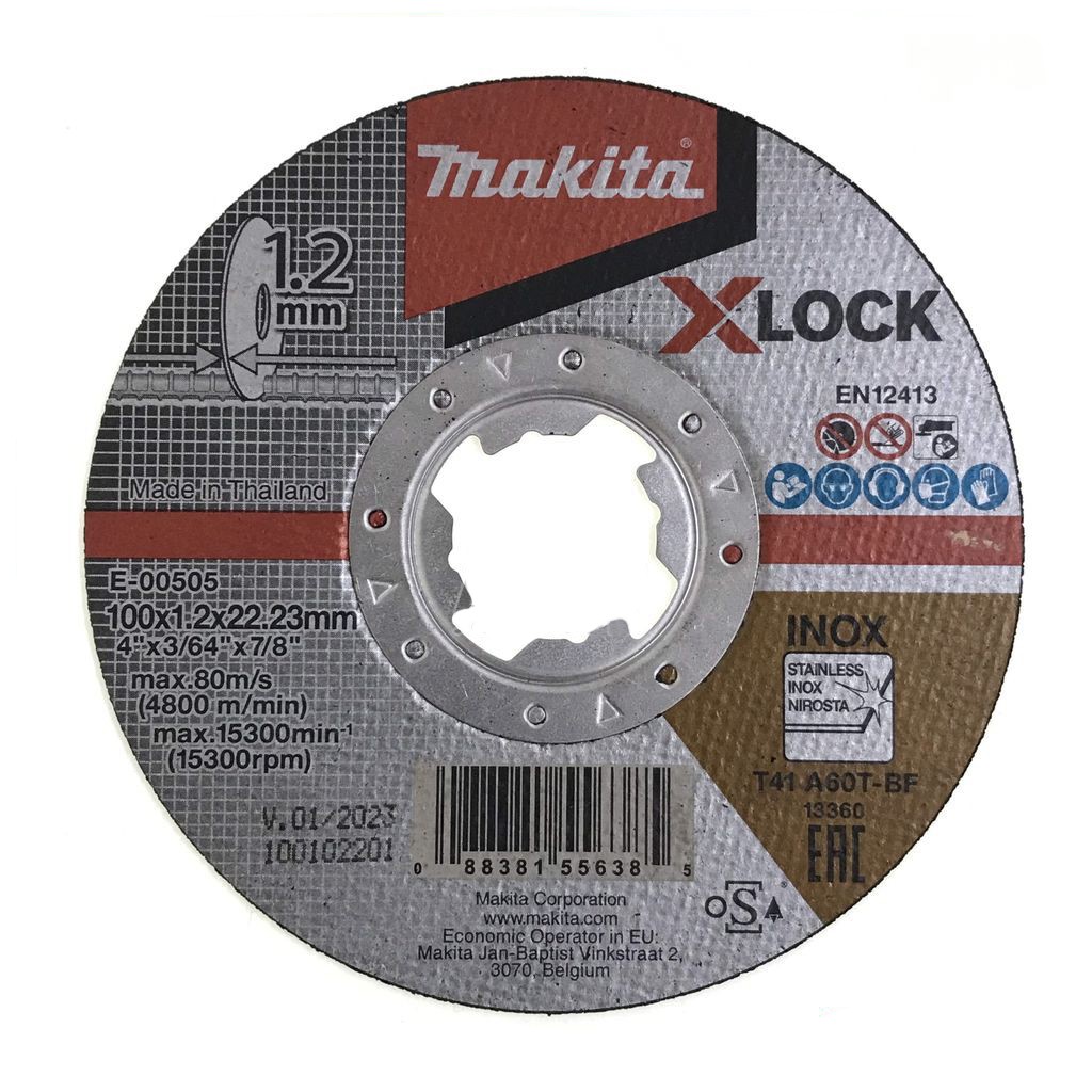 ใบตัด4"x1.2 MAKITA X-LOCK