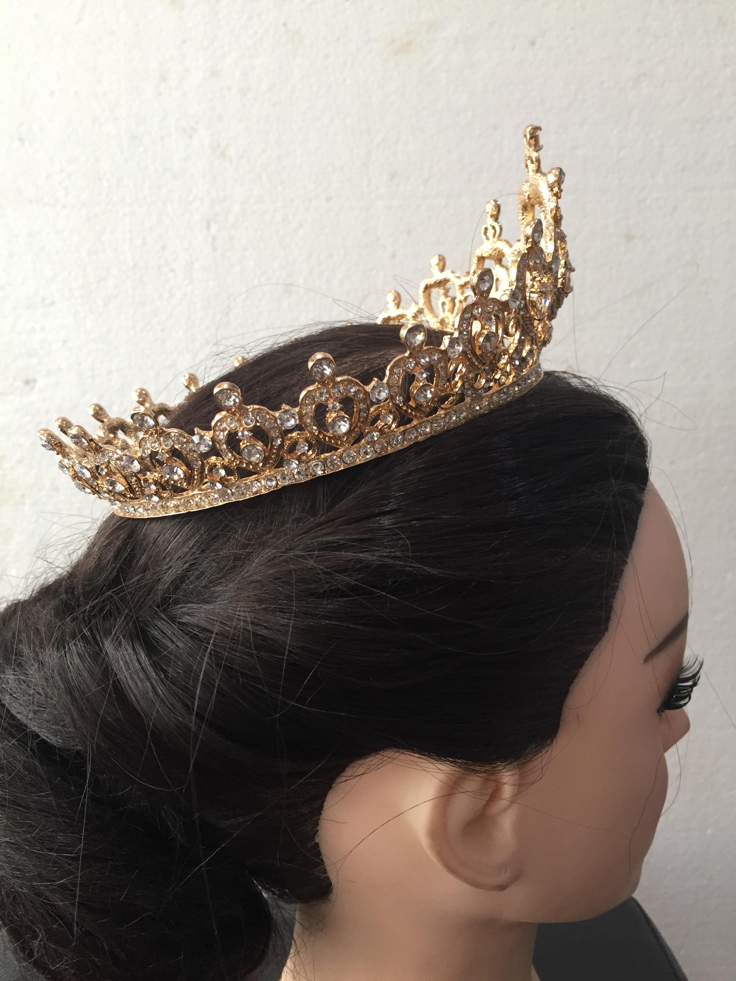 (พร้อมส่ง) มงกุฎ 038 สีทอง