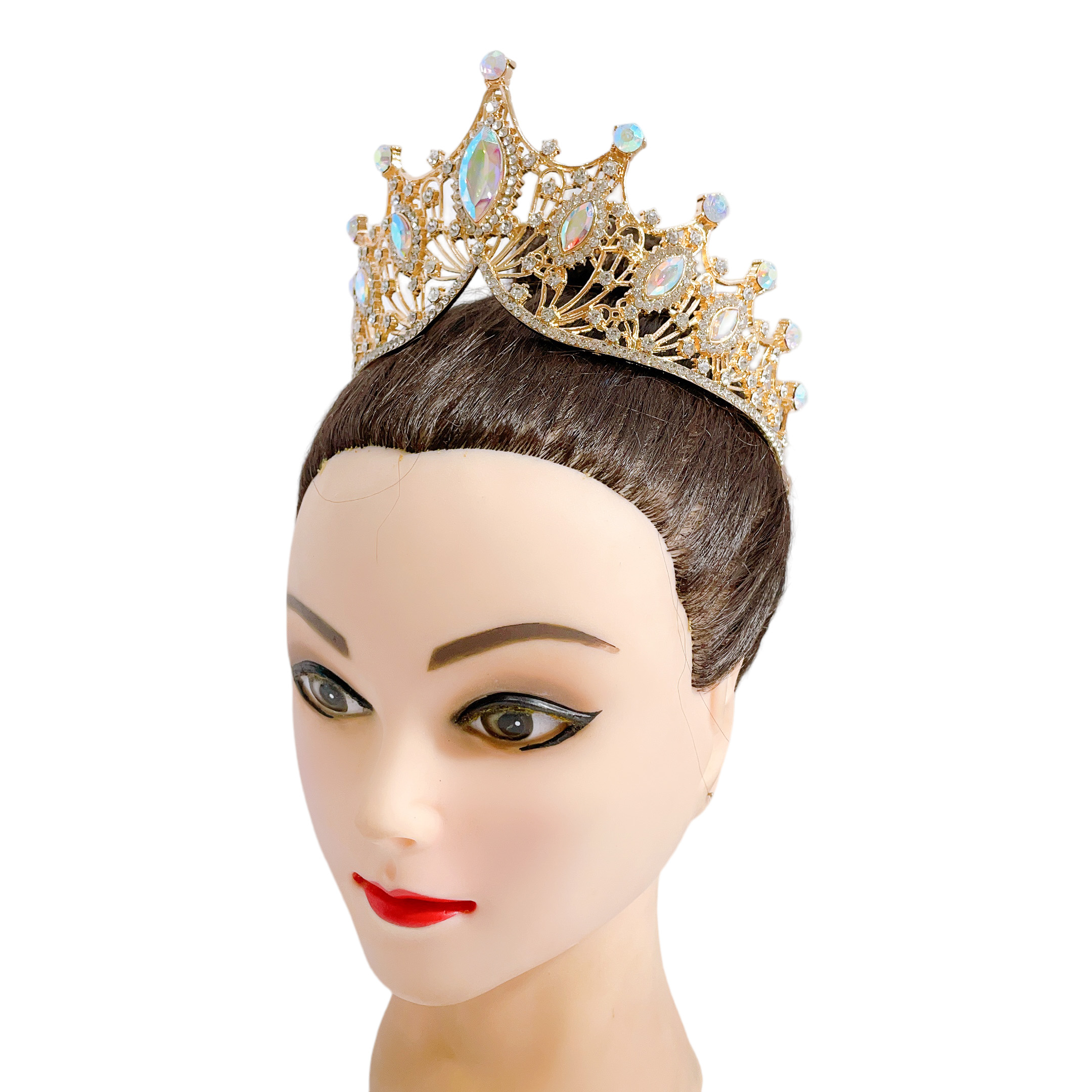 (พร้อมส่ง) เทียร่า 303 สีทอง-เหลืองAB มงกุฎนางงาม งานสวย ปราณีต QCเพชรทุกเม็ด สินค้าพร้อมส่งจากไทย