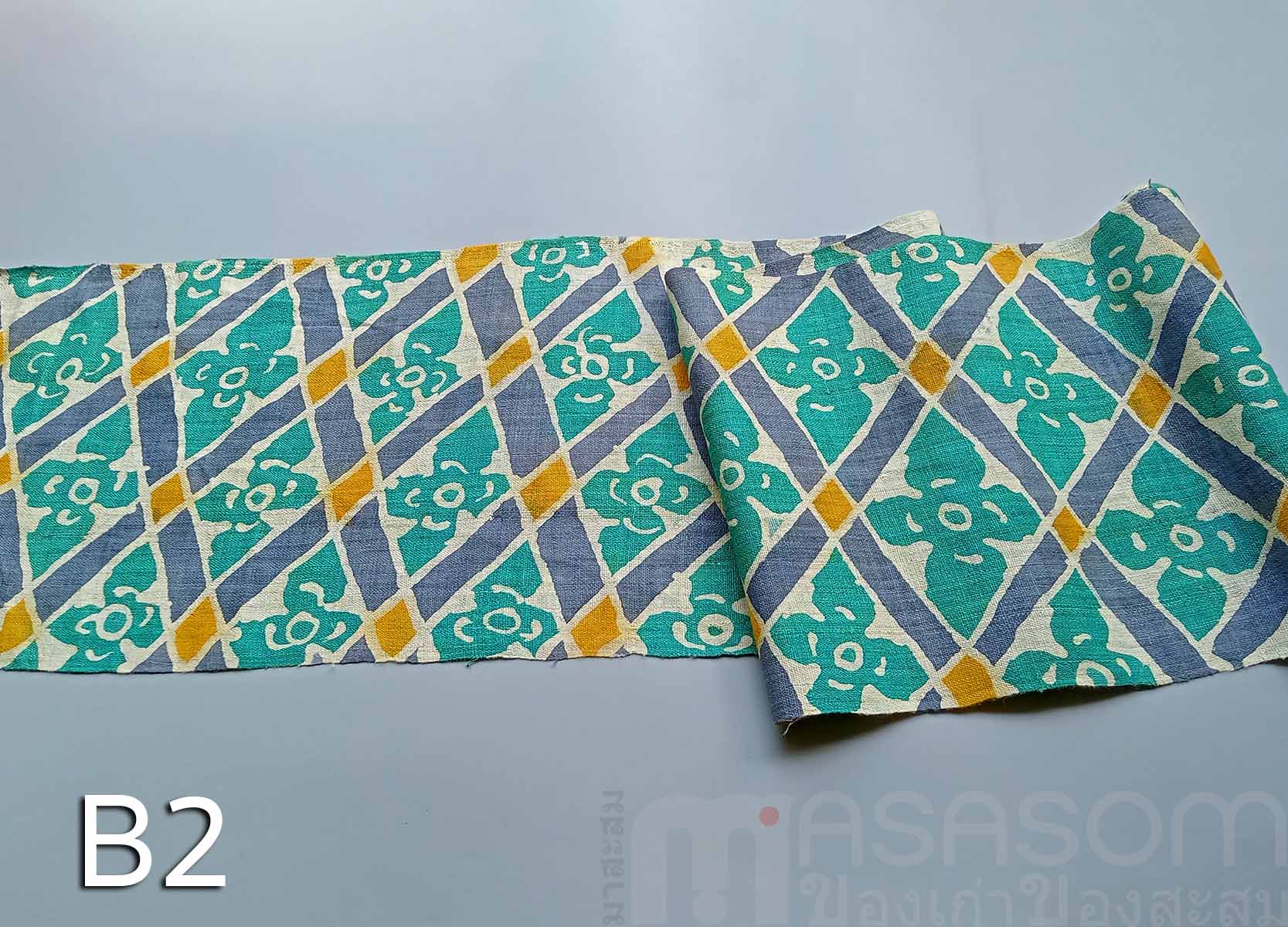 ผ้าใยกัญชงทอมือลายบาติค