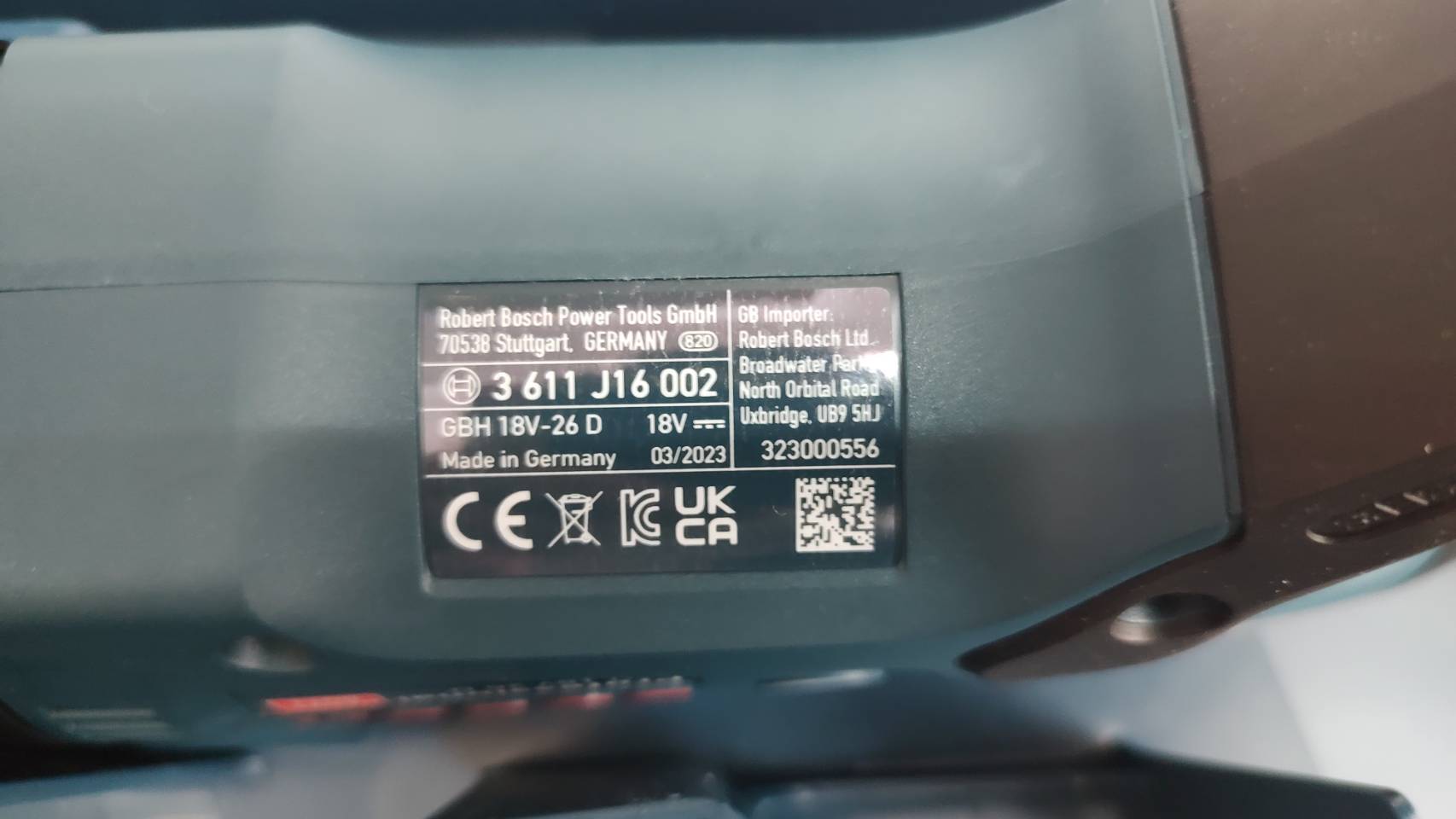 สว่านโรตารี่ไร้สาย GBH18V-26D BOSCH SOLO