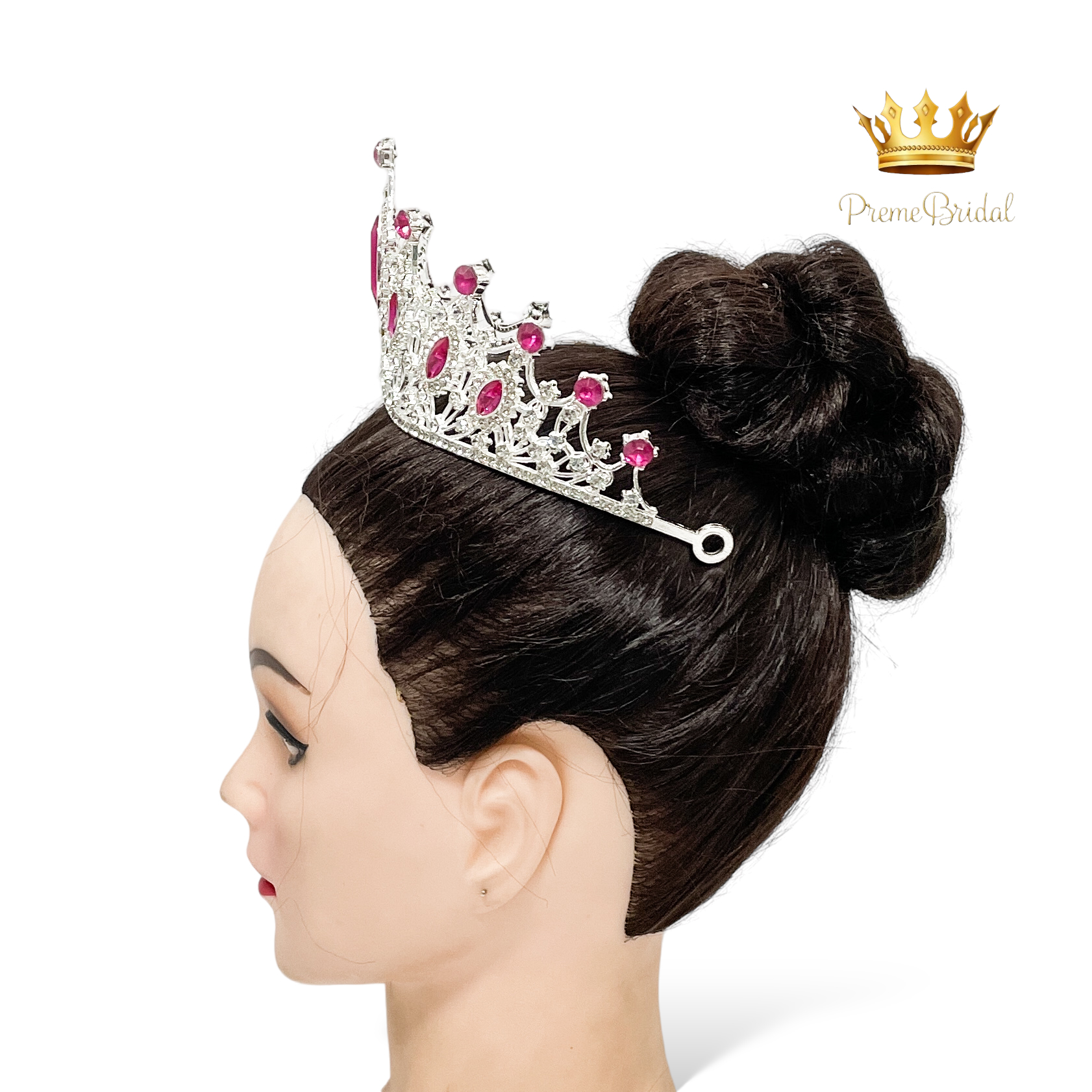 (พร้อมส่ง) เทียร่า 303 สีเงิน-ชมพูบานเย็น มงกุฎนางงาม งานสวย ปราณีต QCเพชรทุกเม็ด สินค้าพร้อมส่งจากไทย