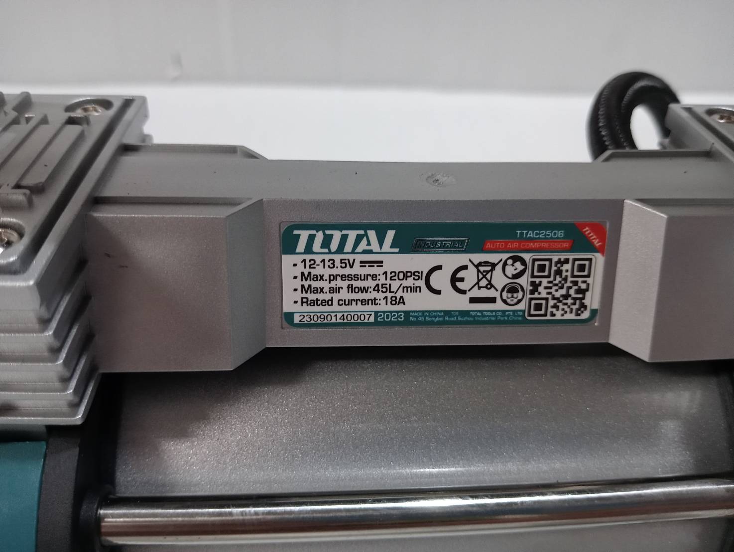 ปั้มลม12V 2สูบ TTAC2506 TOTAL