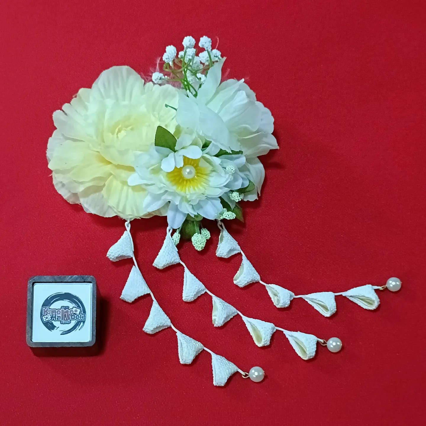 เครื่องประดับผม รุ่นดอกไม้ญี่ปุ่น(แบบกิ๊บ)01