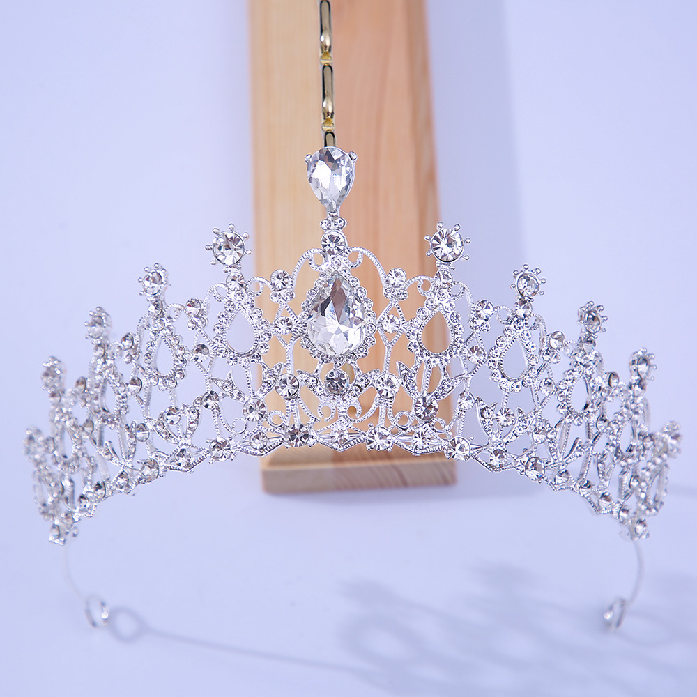 (พร้อมส่ง) เทียร่า 004 สีเงินA มงกุฎนางงาม มงกุฎเจ้าหญิง งานสวย ปราณีต QCเพชรทุกเม็ด สินค้าพร้อมส่งจากไทย