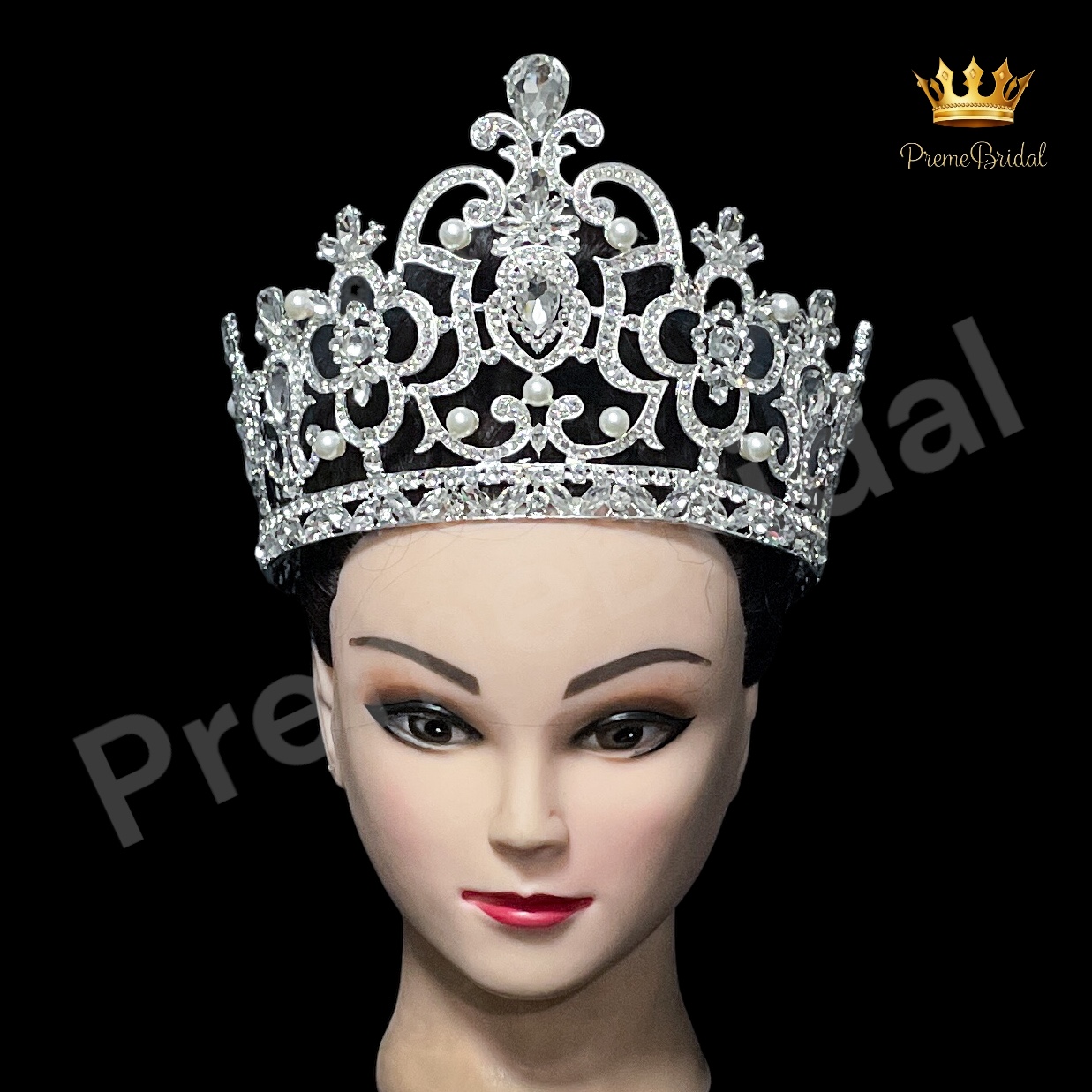 (พร้อมส่ง) เทียร่า 166 สีเงิน มงกุฎนางงาม ที่ฮิตที่สุด งานสวย ปราณีต สินค้าพร้อมส่งจากไทย