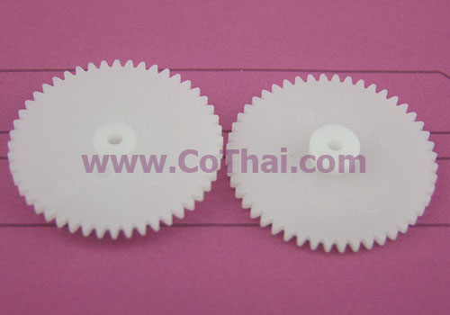 เฟือง พลาสติก สีขาว 48T2A v0.5 4.4(1.5)x25x1.95