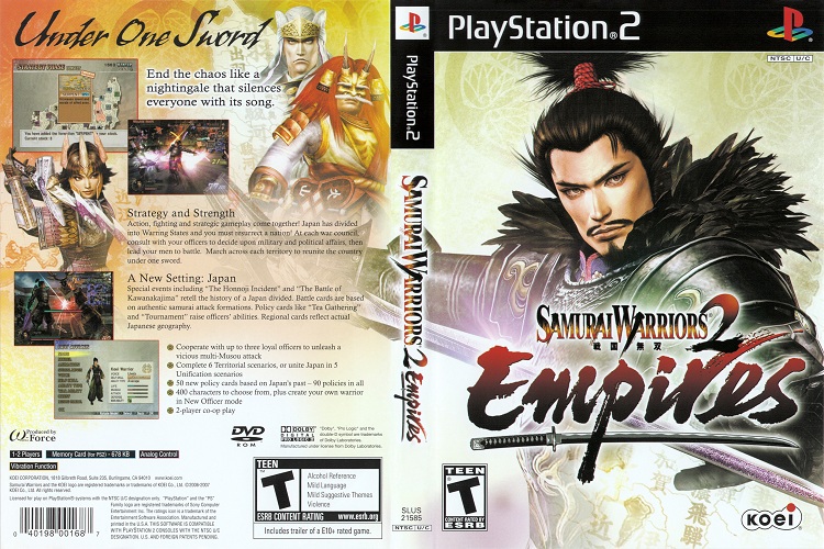 SAMURAI WARRIORS 2 EMPIRES [US : DVD5 1 Disc]