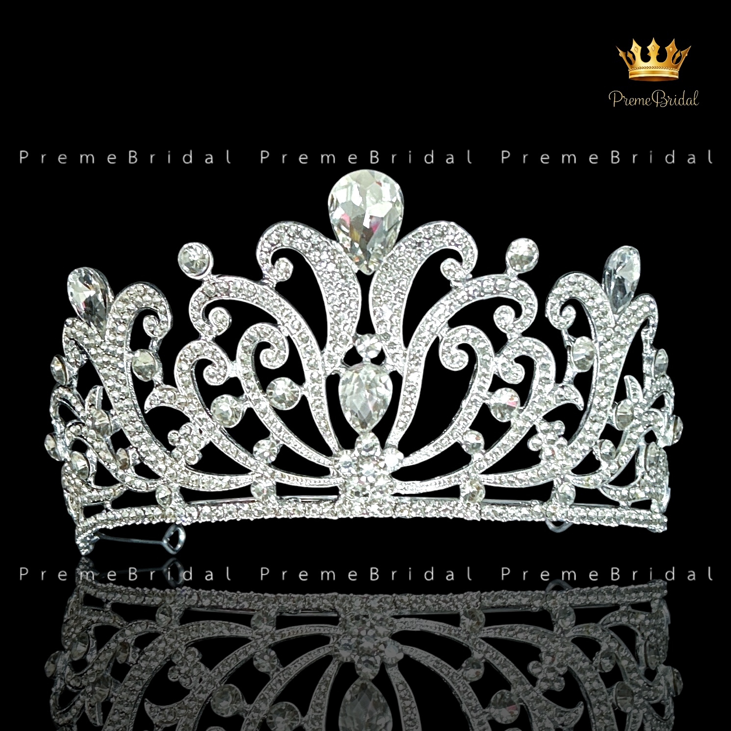 (พร้อมส่ง) เทียร่า 434 มงกุฎนางงาม งานสวย ปราณีต QCเพชรทุกเม็ด สินค้าพร้อมส่งจากไทย