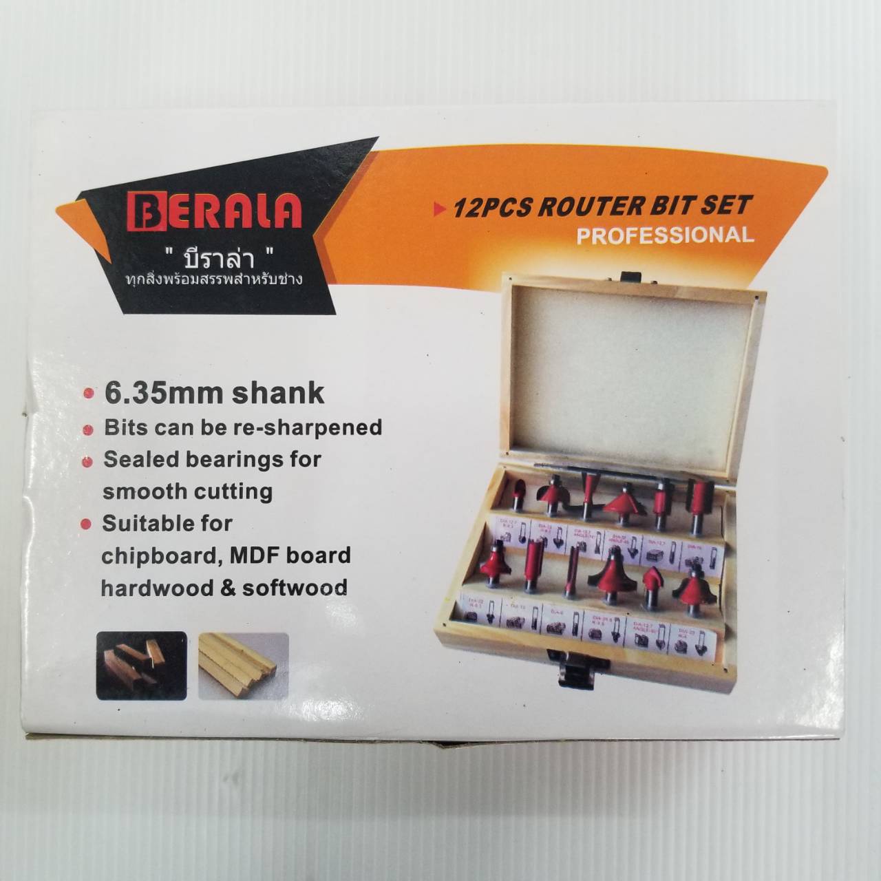 ชุดดอกทริมเมอร์1/4 12 ตัวชุด BERALA