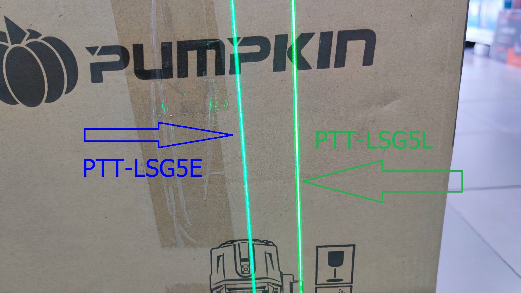 เลเซอร์ระดับ PTT-LSG5E PUMPKIN #28267 พร้อมขาตั้ง