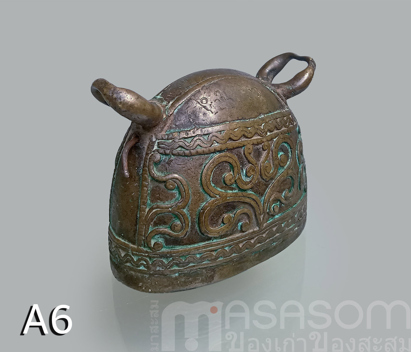 กระดึงคอวัวทองเหลืองโบราณ