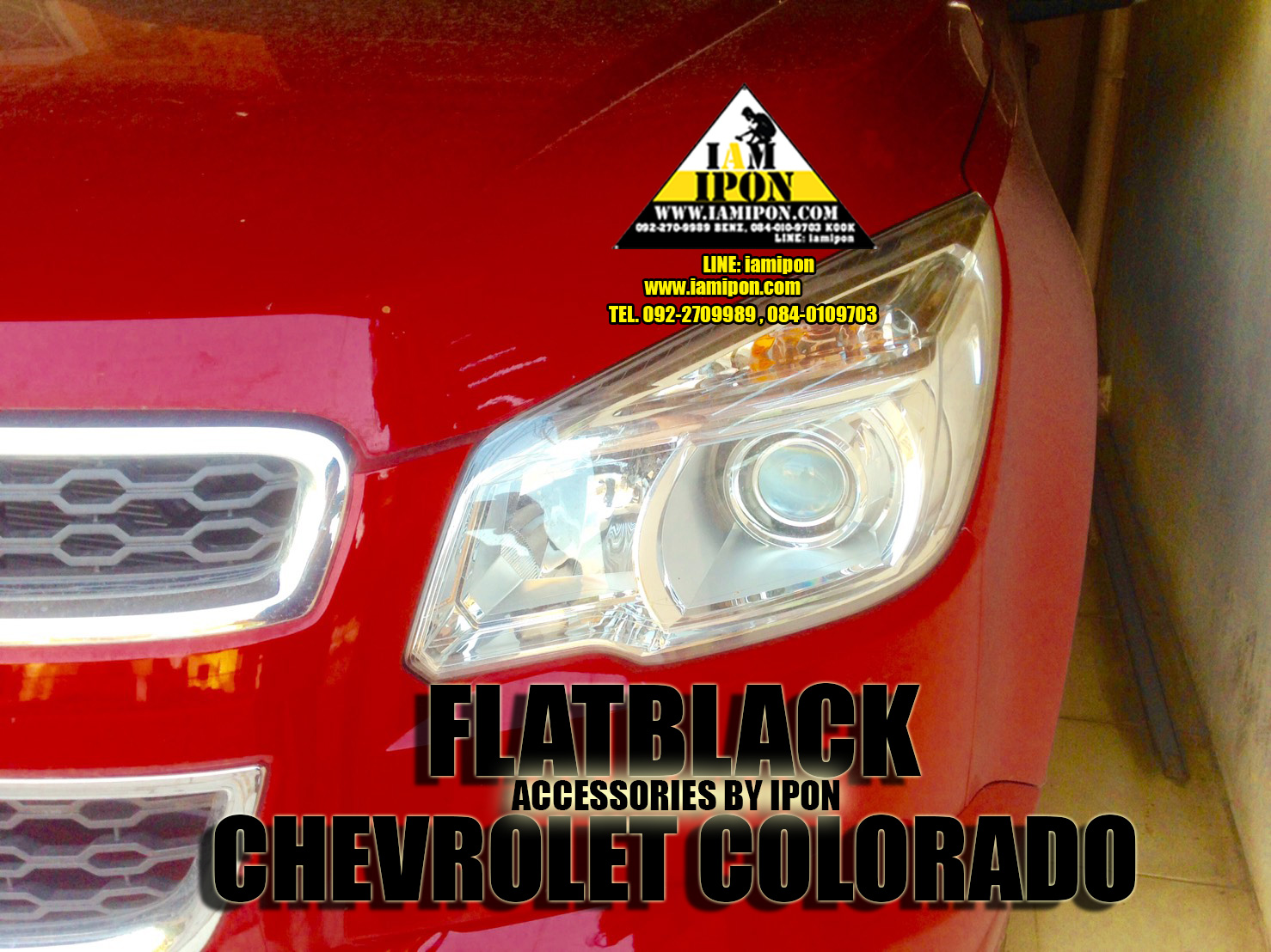 HEAD LAMP COVER CHEVROLET ALL NEW COLORADO 2012 ครอบไฟหน้าดำด้านออนิวโคโลราโด 2012