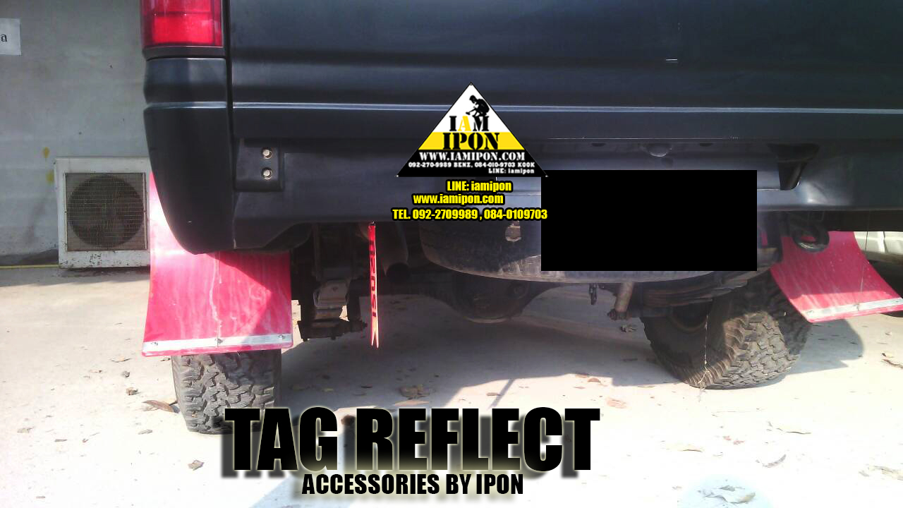 TAG REFLECT แท็กสะท้อนแสงห้อยท้ายรถ