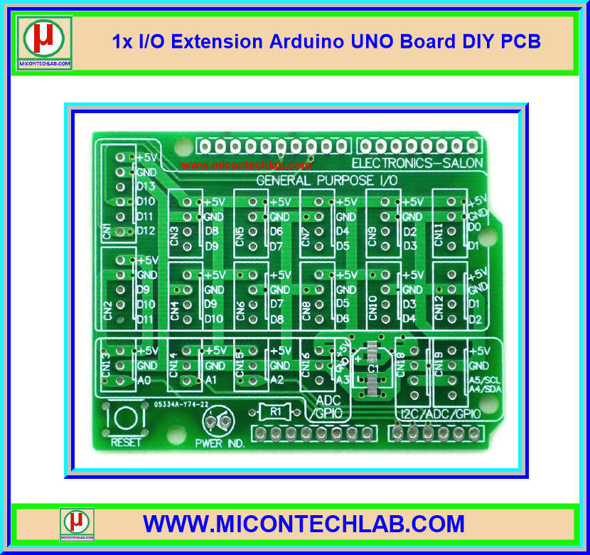 1x I/O Extension Arduino UNO Board DIY PCB