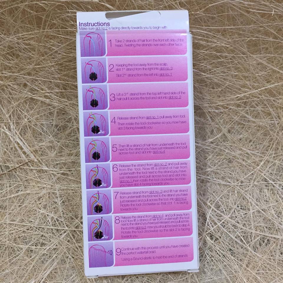 (พร้อมส่ง) waterfall braid maker ช่วยทำผมเปียทรงน้ำตก