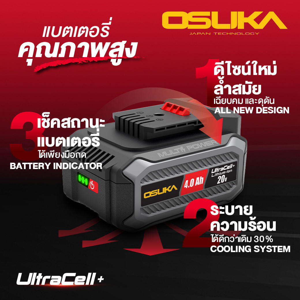 บล็อกไร้สาย20V OSID-520 OSUKA