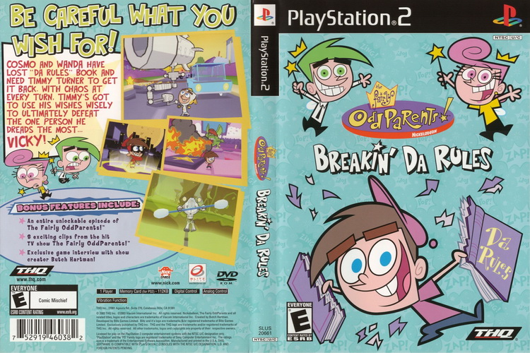 THE FAIRLY ODD PARENTS! BREAKIN' DA RULES [US : DVD5 1 Disc]