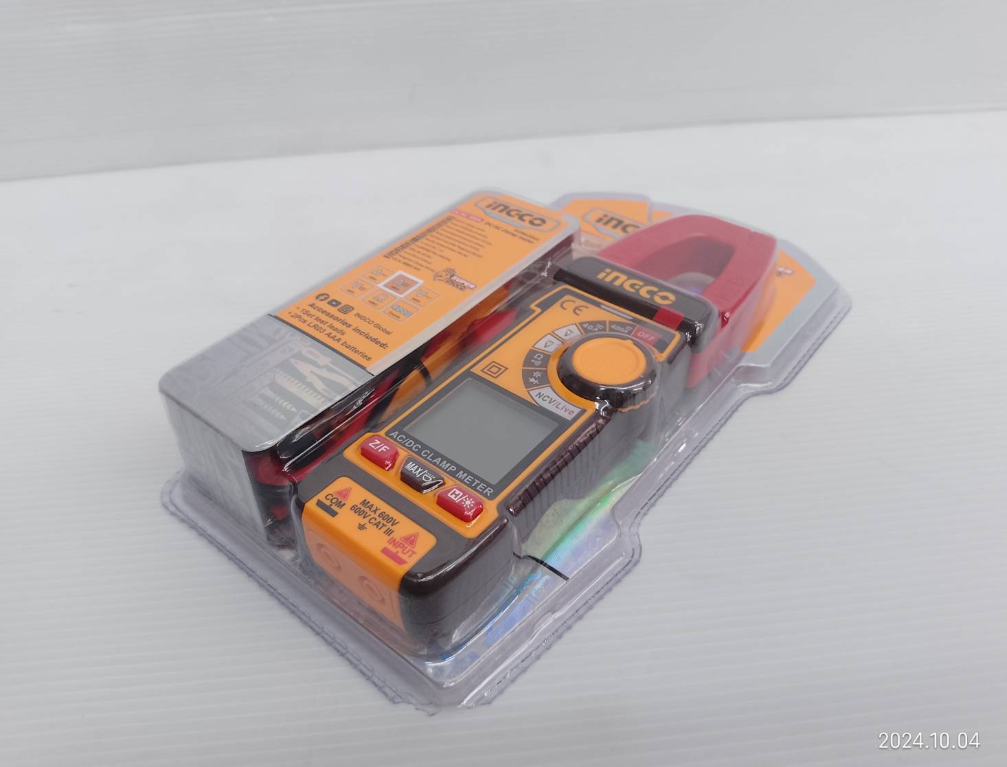 INGCO ดิจิตอลแคลมป์มิเตอร์ DC/AC 400A รุ่น DCM62002