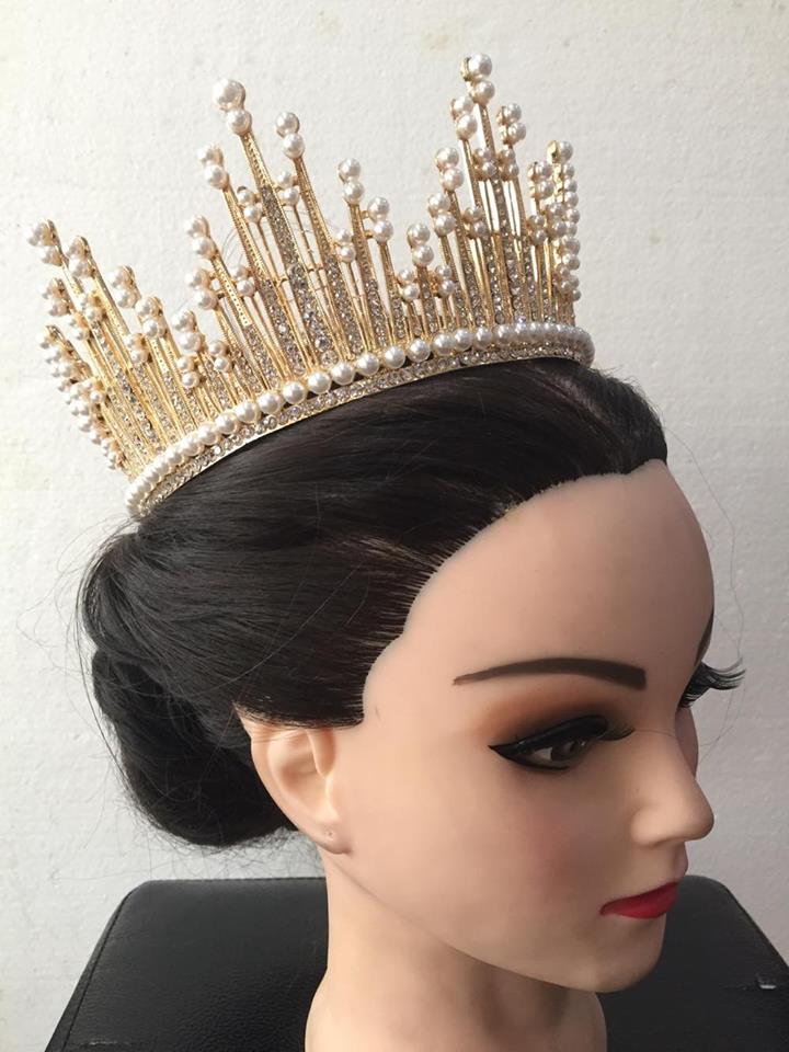 (พร้อมส่ง) มงกุฎ 037 มงกุฎนางงาม มงกุฎประกวด งานสวย งานคุณภาพ