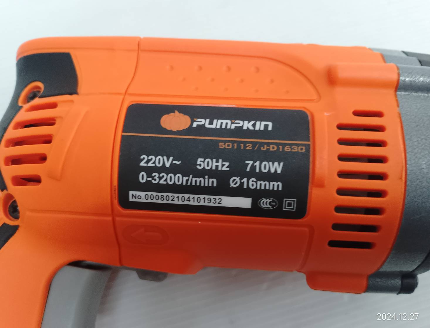 J-Series สว่านไฟฟ้ากระแทก 16 mm.J-D1630 กล่องพลาสติก 50112/J-D1630