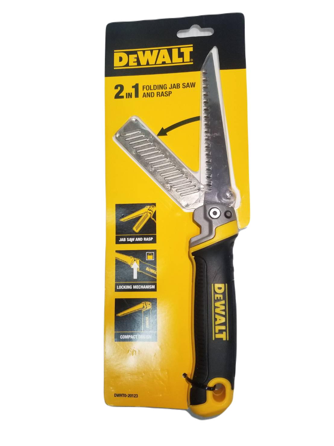 เลื่อยมือ2in1 เลื่อยพับ5" เลื่อยเจาะฝ้าผนังเบา รุ่น DWHT0-20123 DEWALT